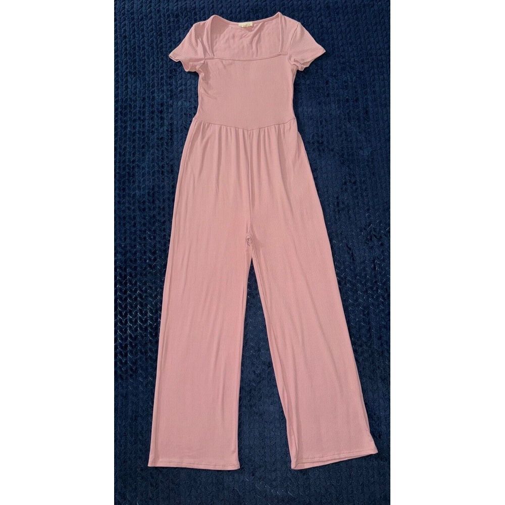 See You Monday Los Angeles Pink Jumpsuit Romper Size Small